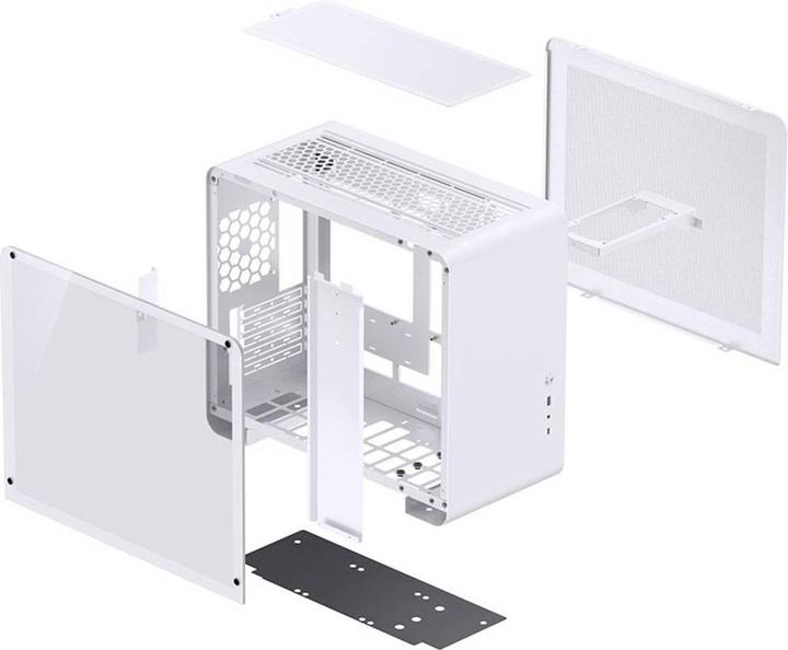 Actual product image Jonsbo U4 Mini Micro ATX case, tempered glass (ITX, Mini-ATX)