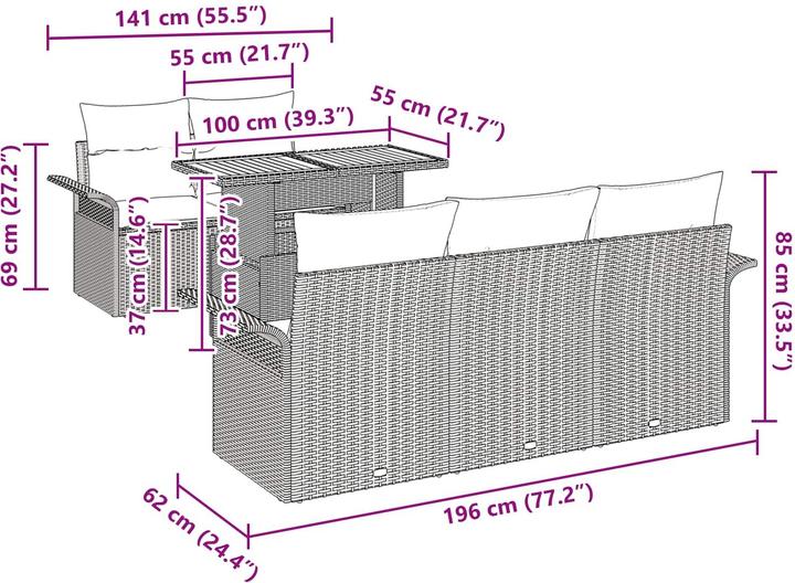 Produktbild vidaXL Gartenmöbel