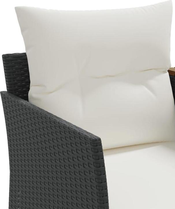 Image du produit vidaXL Canapé de jardin 2 places avec poufs