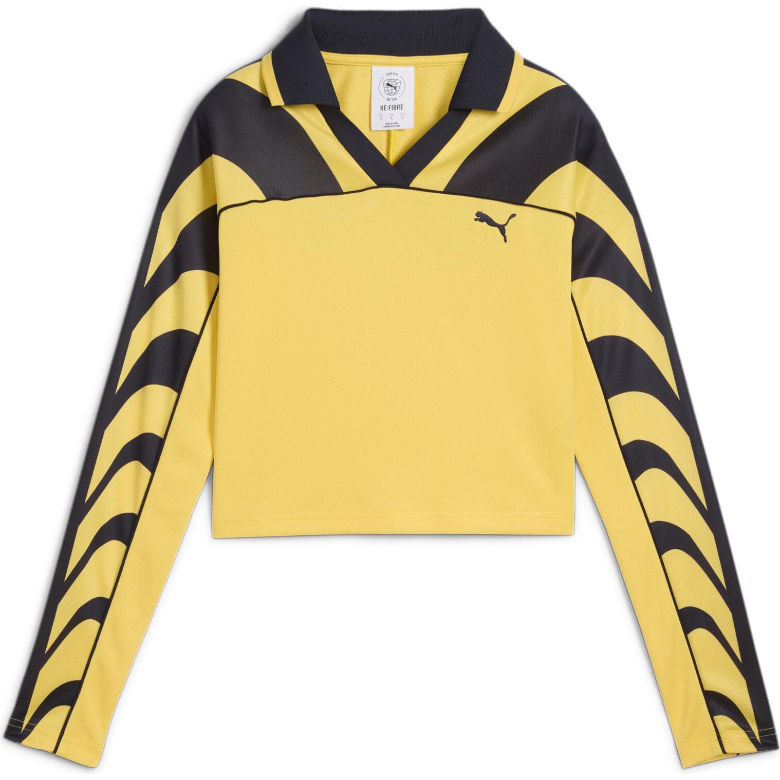 Puma, Damen, Sportshirt, ROAD TO UNITY Football Jersey Baby Tee (S), Gelb, S