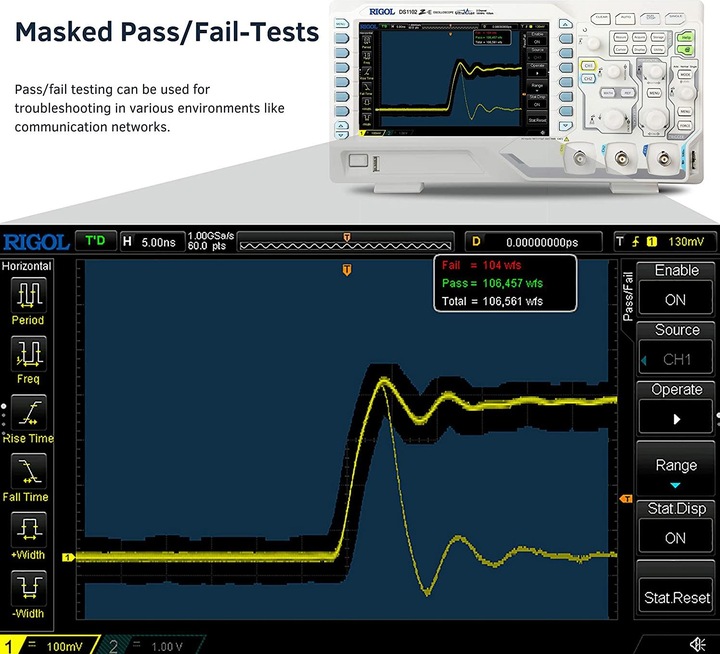 Actual product image Rigol Digital oscilloscope (CAT I)
