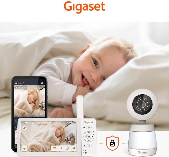 Produktbild Gigaset Baby 700 Connected CH Version (Babyphone mit Kamera, 300 m)