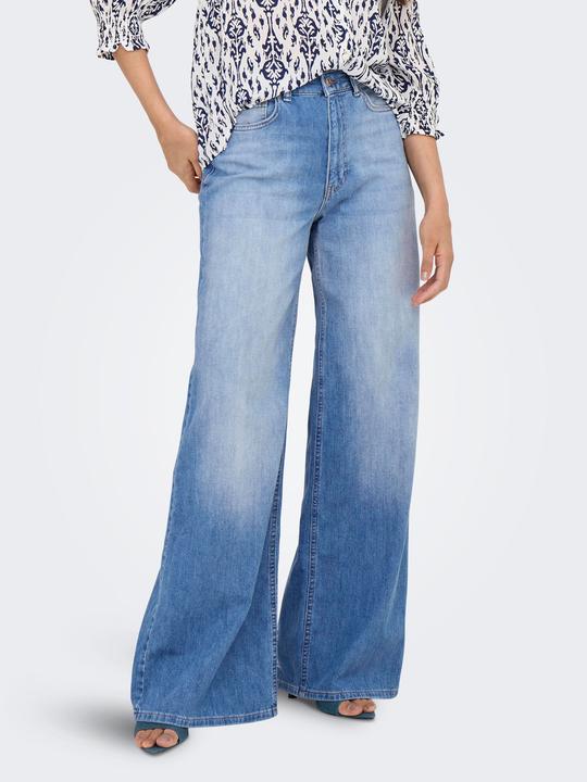 Actual product image Only ONLGIULIA Hohe Taille Weiter Beinschnitt Jeans Jeans mit weitem Bein (W32/L30)