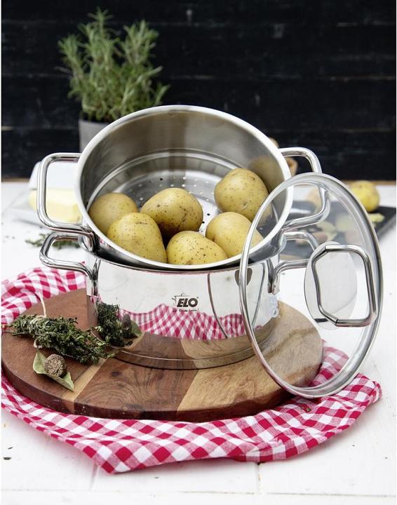 Actual product image ELO Stahlwaren Dampfgarer (18 cm, Steam cooker, Stainless steel)