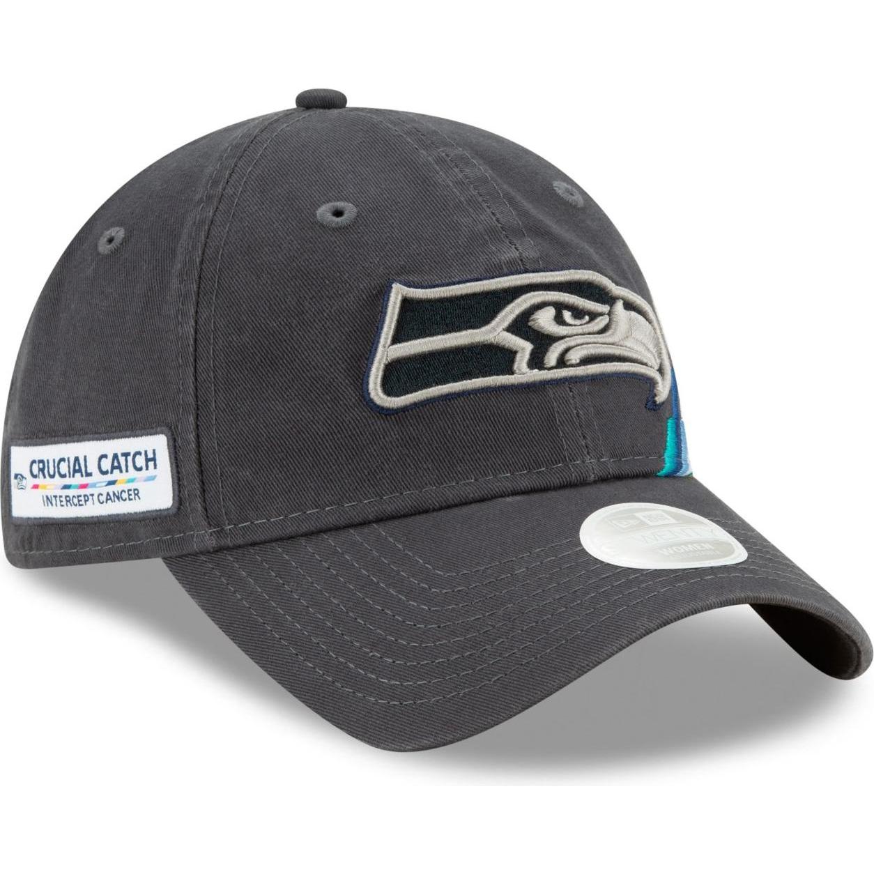 Thumbnail - New Era, Damen, Cap, 9Forty Crucial Catch Seattle Seahawks, Grau