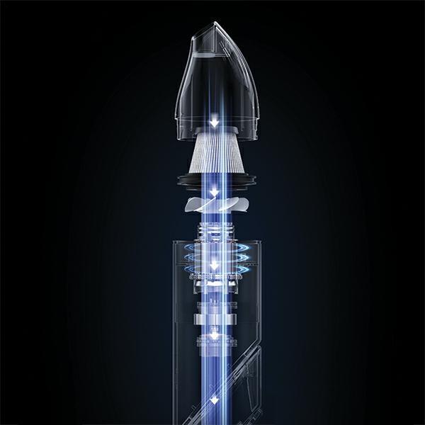 Produktbild Usams Składany Mini Odkurzacz bezprzewodowy YAJ series czarny/black XCQZB25901 (US-ZB259)