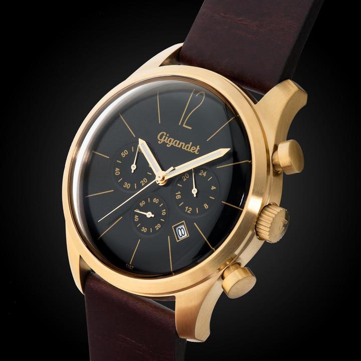 Image du produit Gigandet Chronographe d'affaires étanche avec boîtier en acier inoxydable et verre minéral