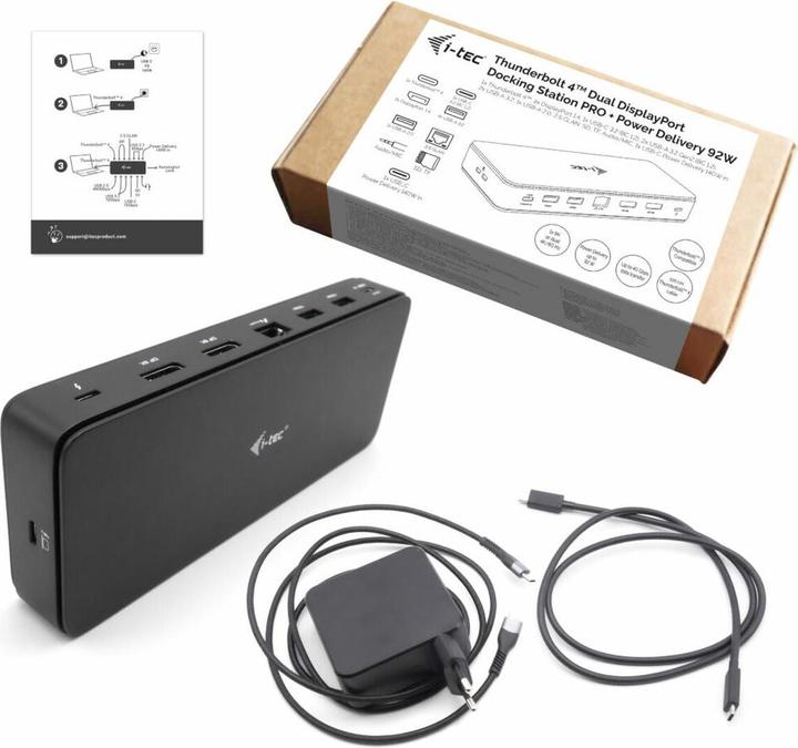 Produktbild i-tec Tb4dualdpdockpdpro (12 Ports)