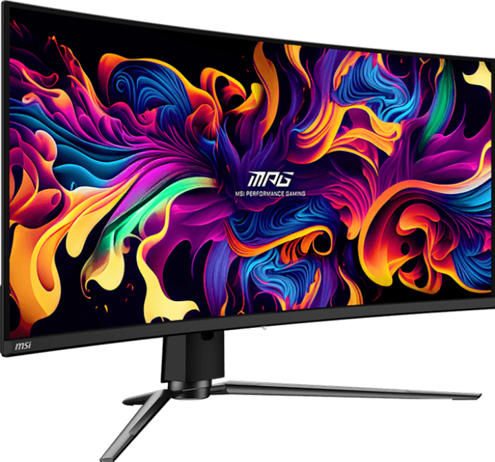 Actual product image MSI MPG 341CQPX QD-OLED (3440 x 1440 pixels, 34")