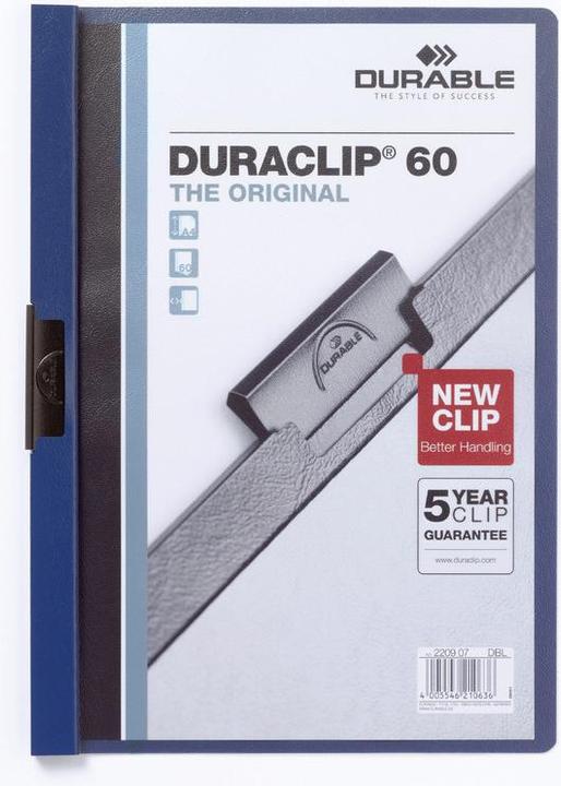 Durable Clip file DURACLIP ORIGINAL 60, DIN A4, dark blue (A4, 1x)