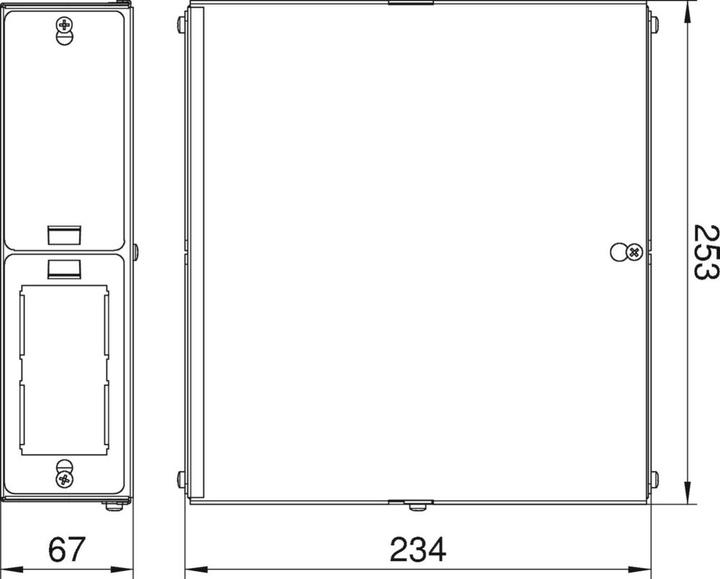 Immagine prodotto OBO Bettermann Punto di consolidamento Modulo 45 253x234x67, 6108037 (4.50 cm)