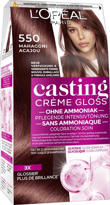 Actual product image L'Oréal Paris Casting Cream Gloss (550 mahogany)