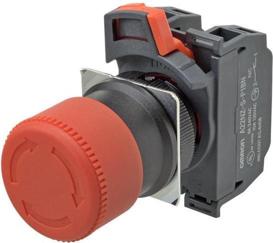 Produktbild Omron Industrial Automation Emergency stop switch, Push-in