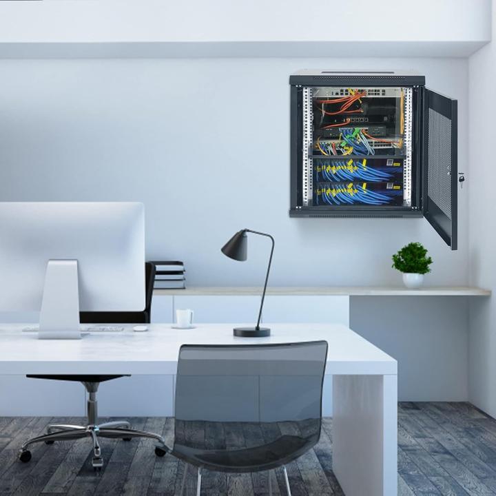 Actual product image Vevor Wall Mount Network Server Cabinet (12 RU, 19 inch rack)