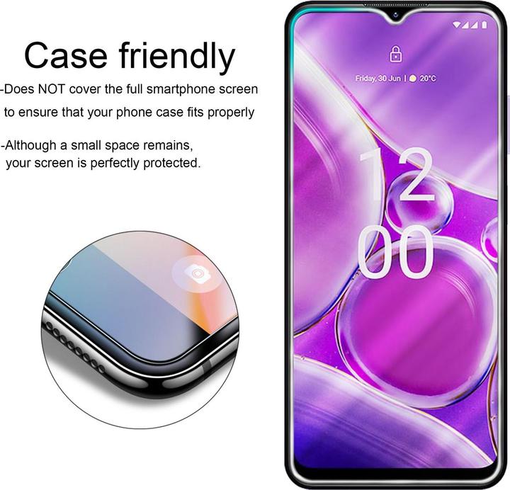 Actual product image Cadorabo Tempered Glass for Nokia G42 5G Fullcover 3x Pack (3 pcs., Nokia G42)