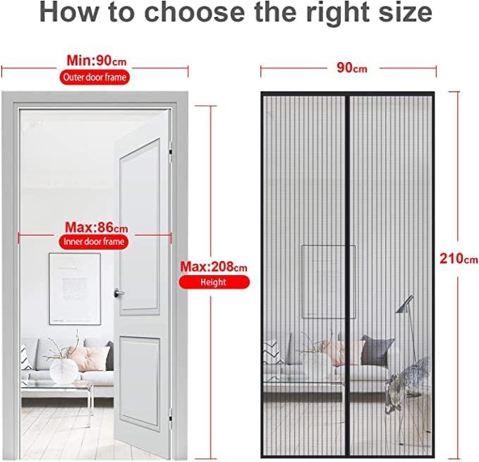 Immagine prodotto Mycarbon Porta a zanzariera (210 x 90 cm)