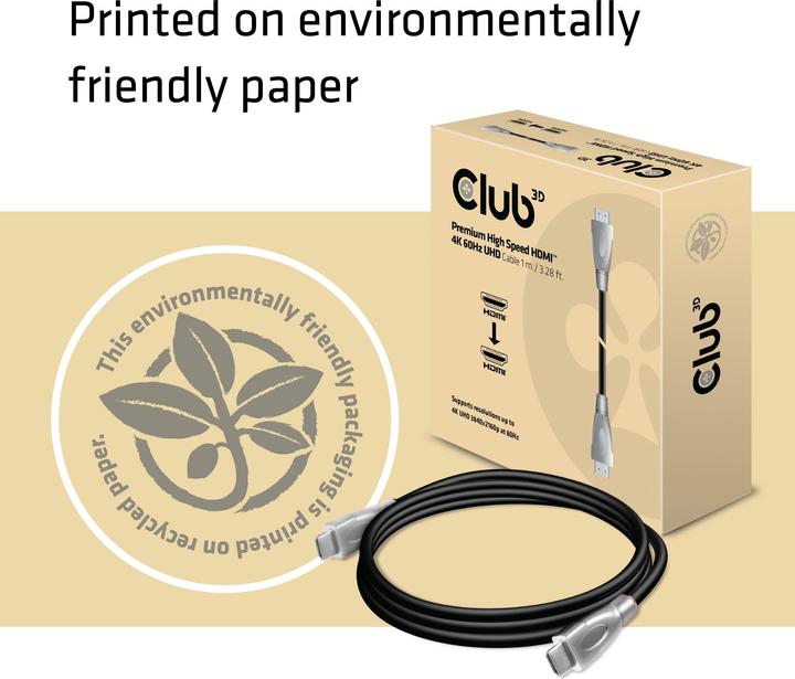 Produktbild Club 3D HDMI (Typ A) — HDMI (Typ A) (1 m, HDMI)
