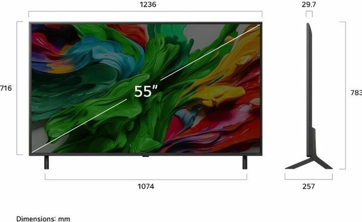 Actual product image LG 55QNED87A6B.AEU (55", QNED87, QNED, 4K, 2025)