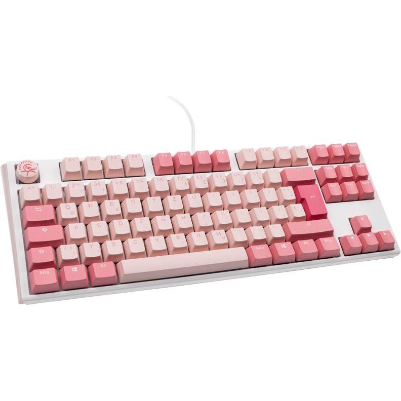 Ducky One 3 (DE, Kabelgebunden), Tastatur, Pink