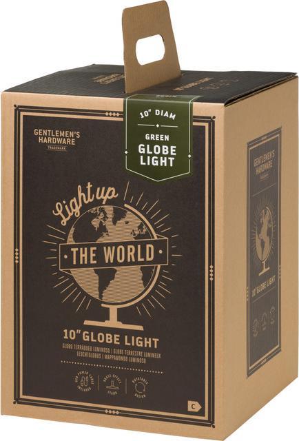 Image du produit Gentlemen's Hardware Green Globe Light 10"(EU Plug) (25.40 cm)