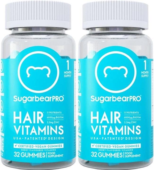 Actual product image Sugarbearhair Duo (64 Piece, Gummies, 300 g)