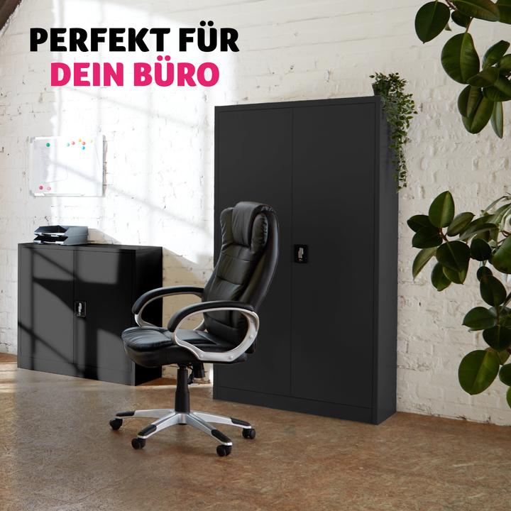 Actual product image tectake Filing cabinet (90 x 40 x 140 cm)
