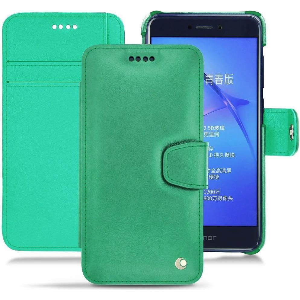 Noreve Lederschutzhülle Wallet (Huawei P8 Lite (2017)), Smartphone Hülle, Grün