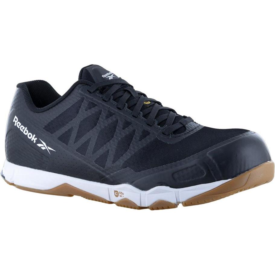 Reebok, Sicherheitsschuhe, Sicher-Halbschuh S1P BLACK/GUM ATHLETIC Gr.44 (S1P, 44)