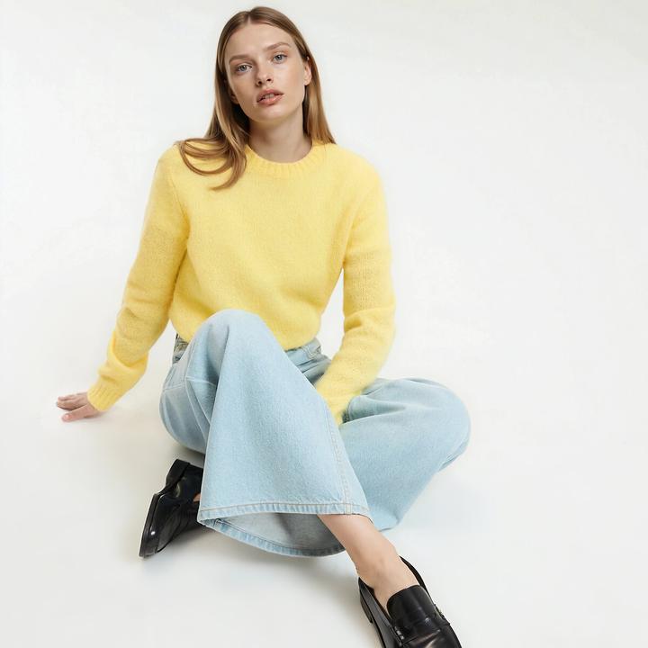 Produktbild La Redoute Collections Grobstrickpullover mit rundem Ausschnitt (M)