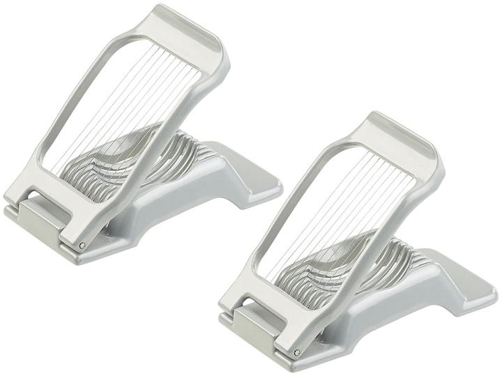 Produktbild Rosenstein & Söhne 2er-Set Vollmetall-Eierschneider mit je10 Edelstahl-Drähten
