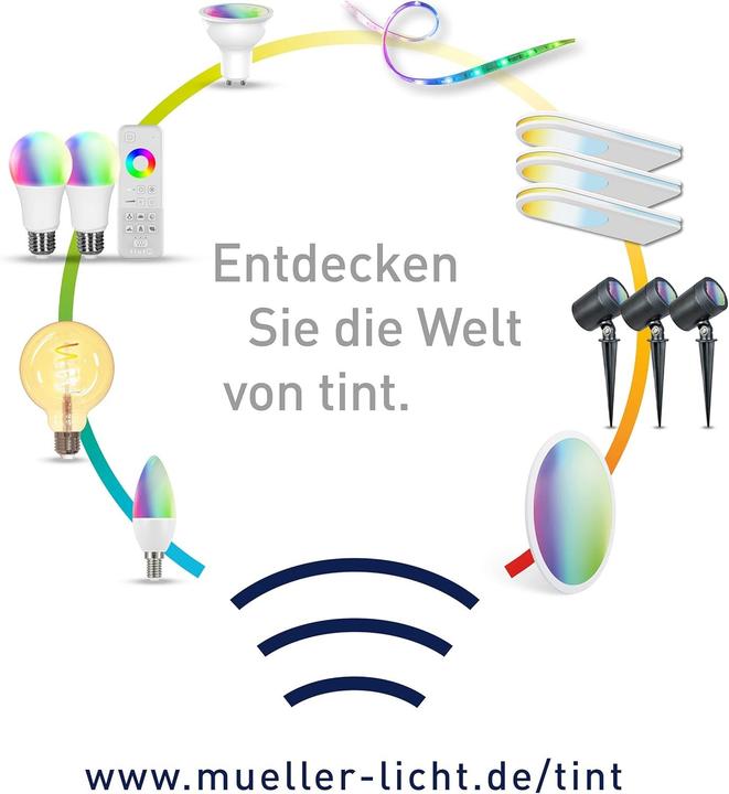 Actual product image Müller Licht Light Under-cabinet lamp tint LED Set of 3 (170 lm)