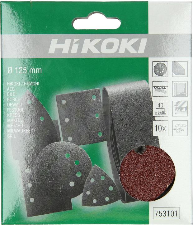 Actual product image Hikoki Grinding disc D.125 K40 (10pcs) (40)