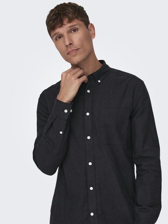 Produktbild Only & Sons Einfarbiges Langarmhemd (XL)