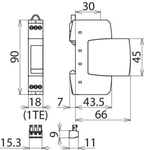 Immagine prodotto Dehn Scaricatore di sovratensione di tipo 3 DEHNrail M 953208
