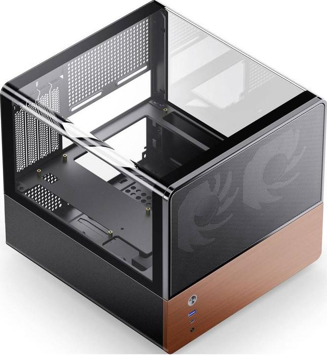 Produktbild Jonsbo V12 PC-Gehäuse, Mini-Tower, Micro-ATX - schwarz (mATX)