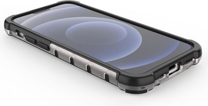 Produktbild Hurtel Honeycomb Case armor cover with TPU Bumper for iPhone 13 mini transparent (Apple iPhone 13 mini)