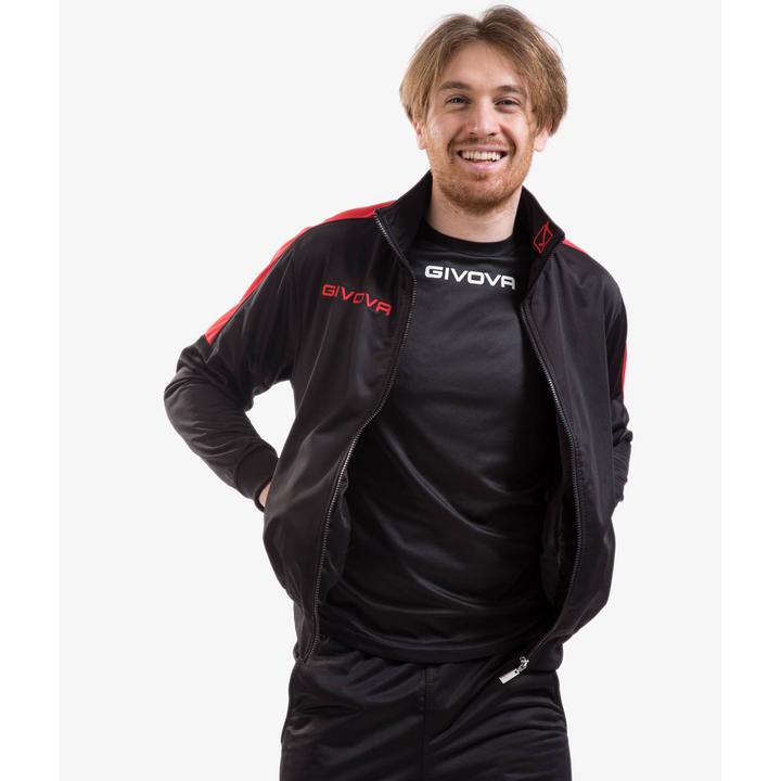 Actual product image Givova Tuta Revolution tracksuit black-red TR033 1012 L (L)