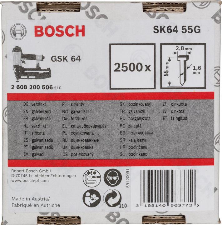 Actual product image Bosch Professional Zubehör Countersunk pin SK64 55G, 1.6 m
