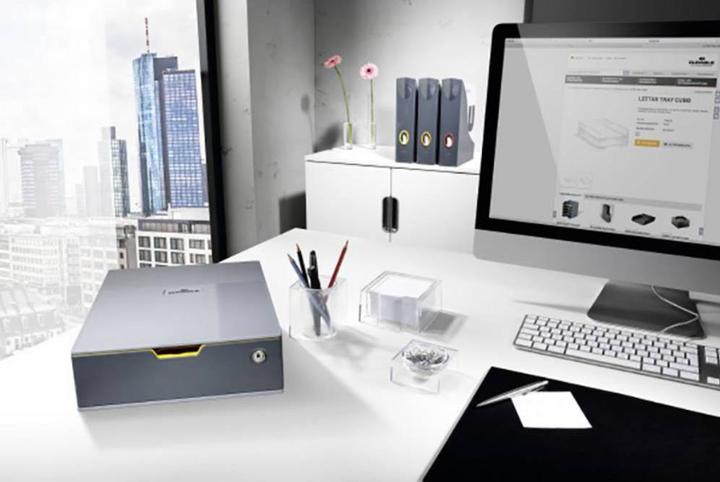 Image du produit Durable Bloc-tiroirs Varicolor C4 760127 gris/jaune 280x95x356mm (C4)