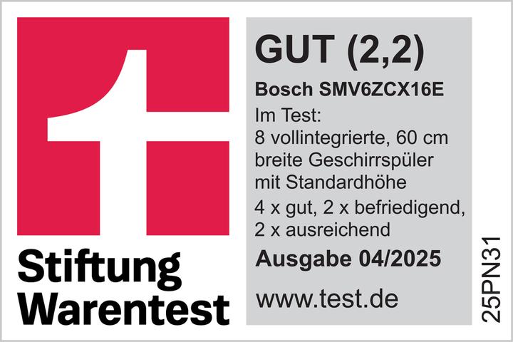 Produktbild Bosch Hausgeräte Serie 6 SMV6ZCX16E