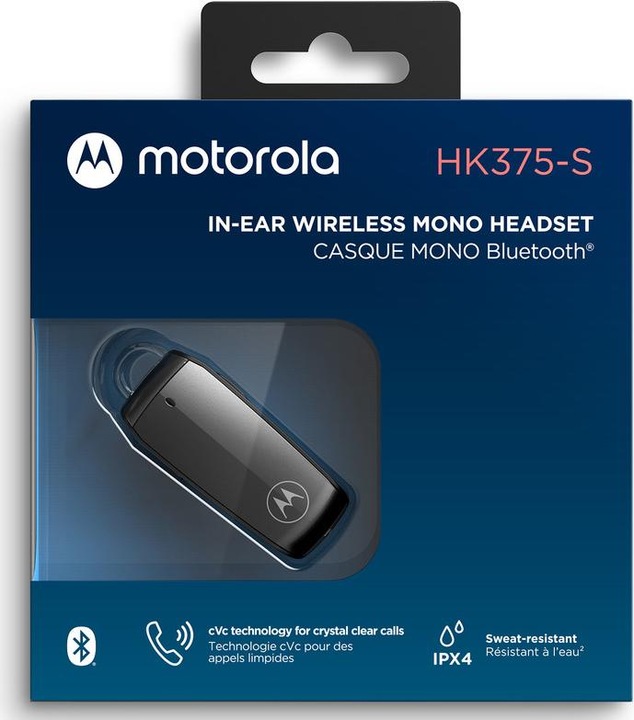 Immagine prodotto Motorola HK375-S cuffie in-ear nere (8.50 h, Senza fili)