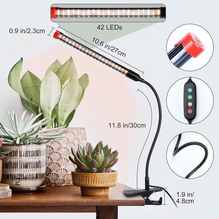 Image du produit Fecida Vollspektrum Pflanzenlampe mit Timer (LED, 220 V)