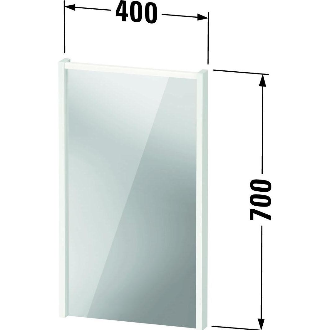 Thumbnail - Duravit, Spiegelschrank, D-Code Spiegel, LED-Lichtfeld oben, 400x700mm, externer Lichtschalter notwendig, 3 W