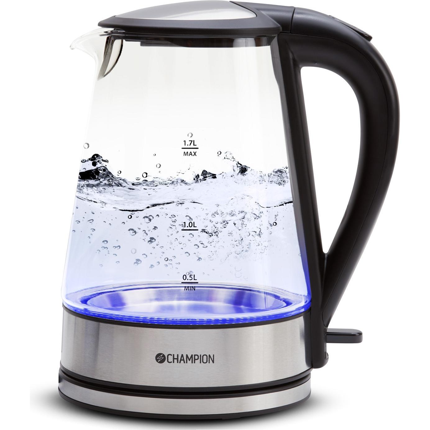 Champion Wasserkocher 1,7L VK220 Glas, Wasserkocher
