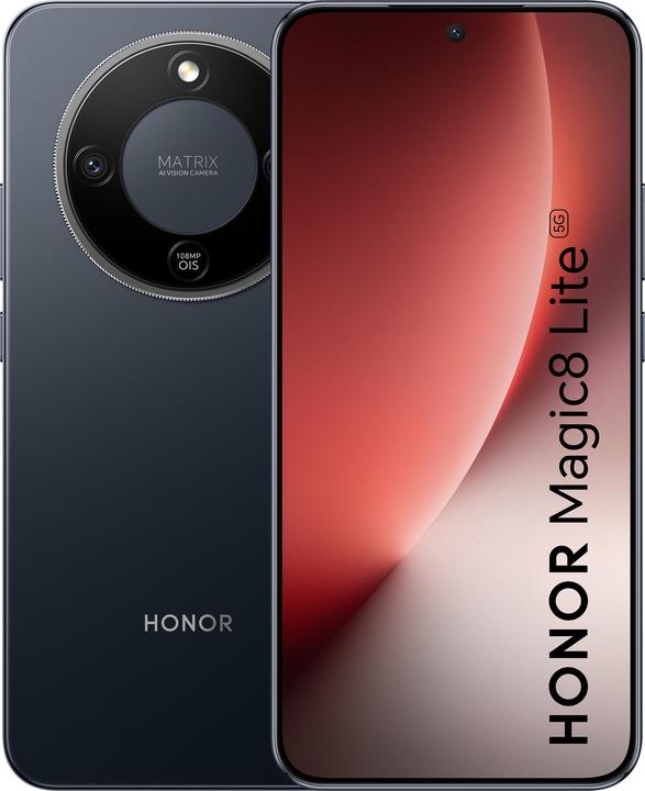Actual product image Honor Magic 8 Lite (256 GB, Midnight Black, 6.79", Dual SIM, 5G)