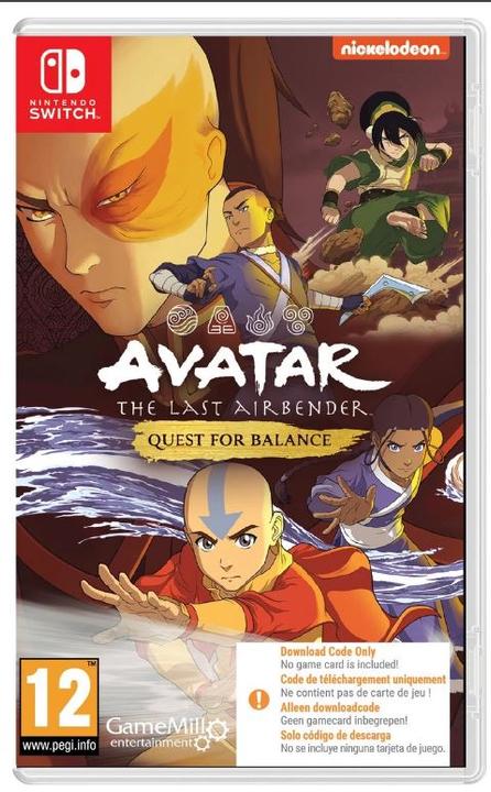 Image du produit GameMill Entertainment Avatar: The Last Airbender - Quest for Balance (Code in Box) (Switch, EN)