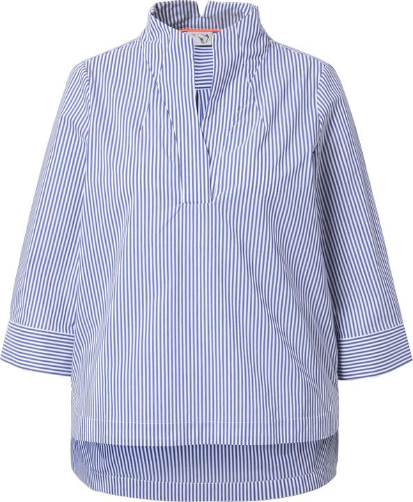 Image du produit Ulla Popken Tunique rayée, col calice et manches 3/4, plus longue dans le dos (58)