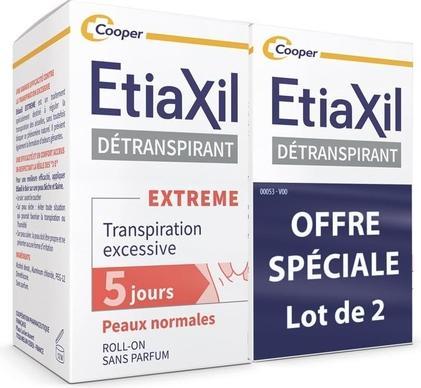 Actual product image Etiaxil Antiperspirant Excessive Perspiration Treatment 15ml - Pack of 2 (Spray, 15 ml)