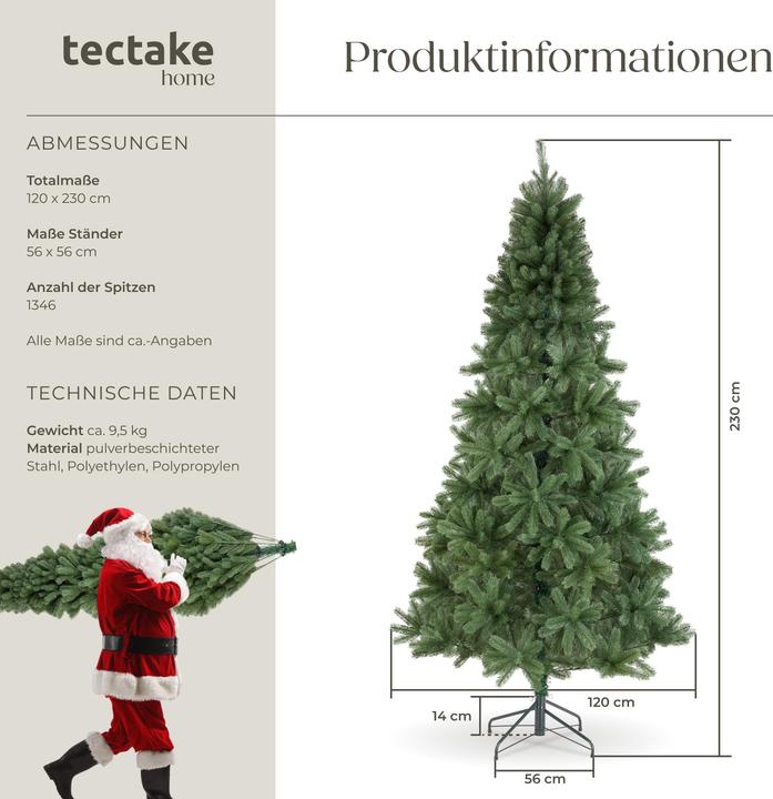 Actual product image tectake Christmas tree dancer (230 cm)