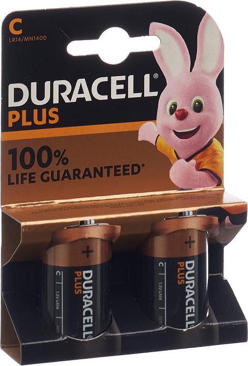 Image du produit Duracell Plus (2 pcs, C, 7750 mAh)
